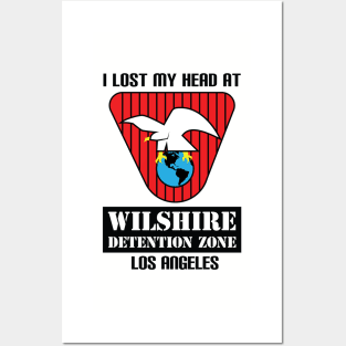 Wilshire Detention Zone Souvenir Tee (The Running Man) Posters and Art